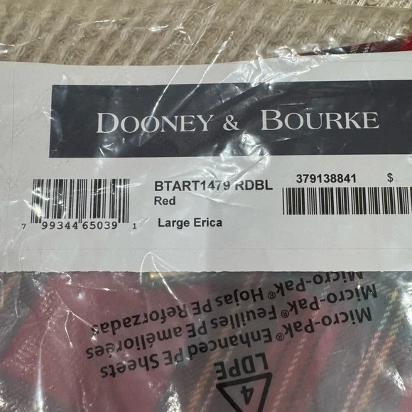 Dooney & Bourke Red Plaid Shoulder Bag - Picture 3 of 5